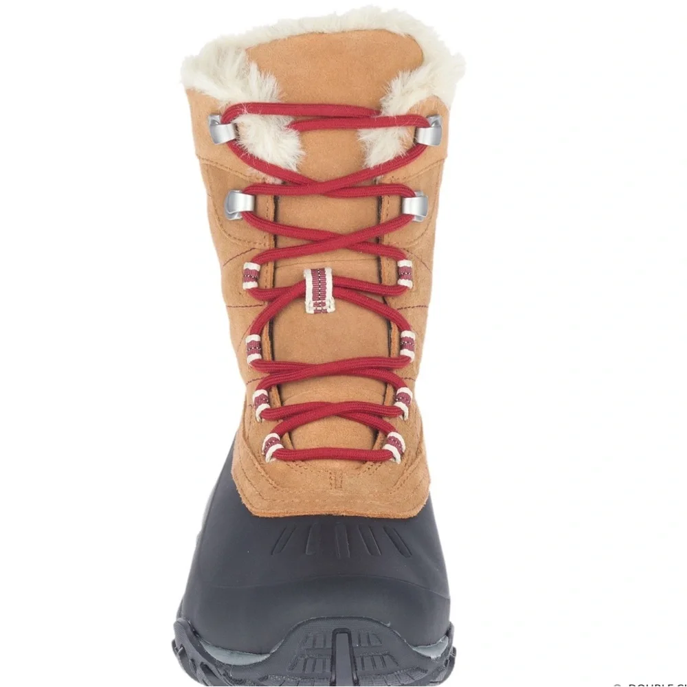 NIB❣️Merrell Waterproof Yokota Polar Woman’s Tobacco Winter Boots Sz 9 #J002362